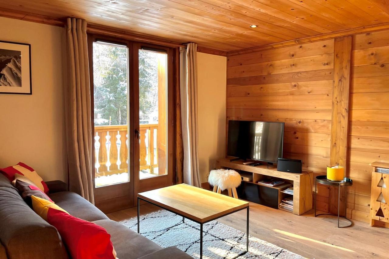 Chic And Cosy Apt With Balcony In Megève Esterno foto